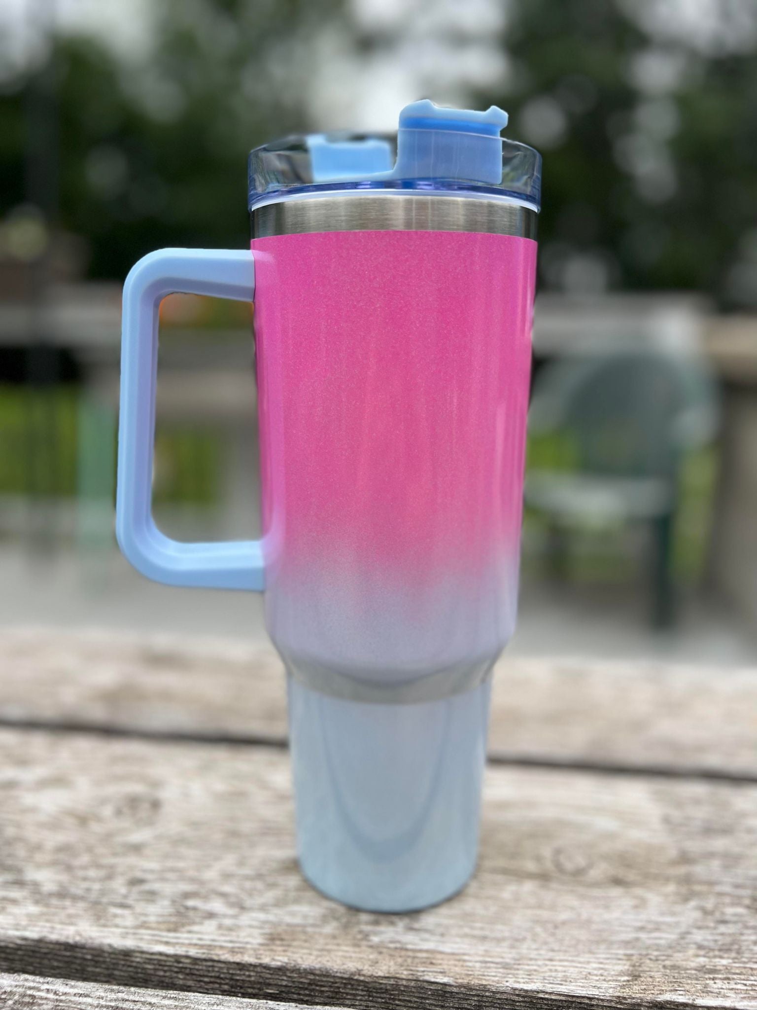 40 Oz Holographic Ombre Glitter Tumblers