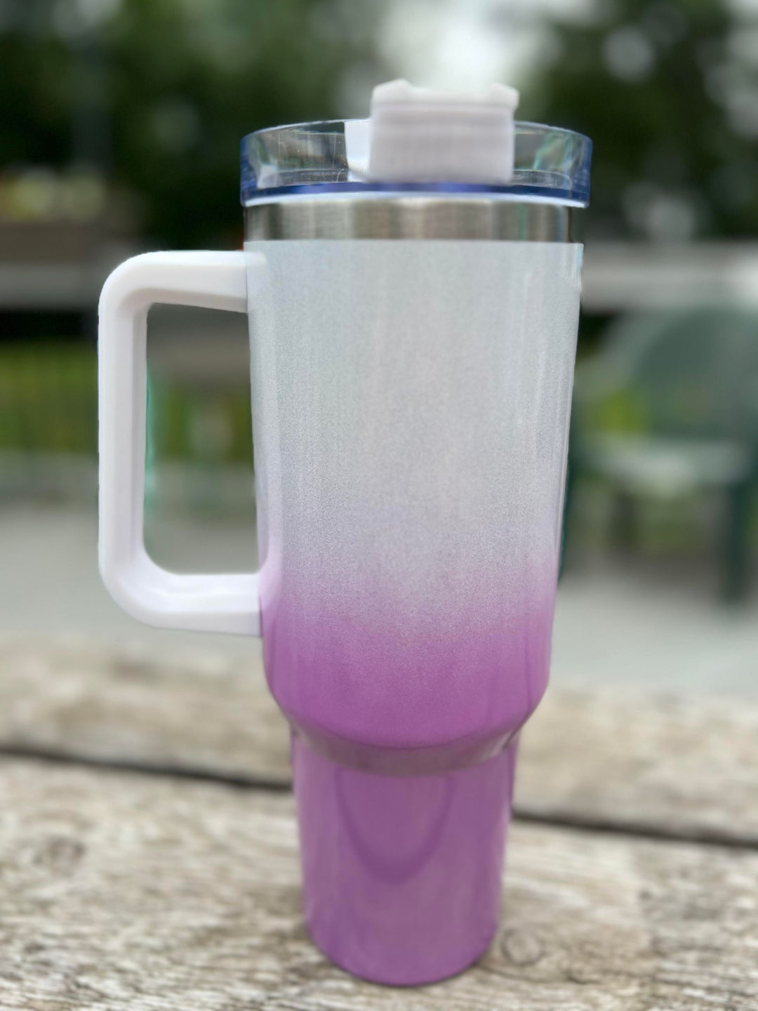 40 Oz Holographic Ombre Glitter Tumblers