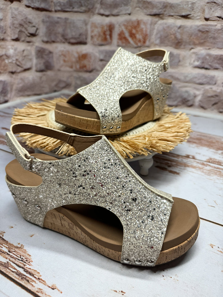 Glenda Gold Wedge