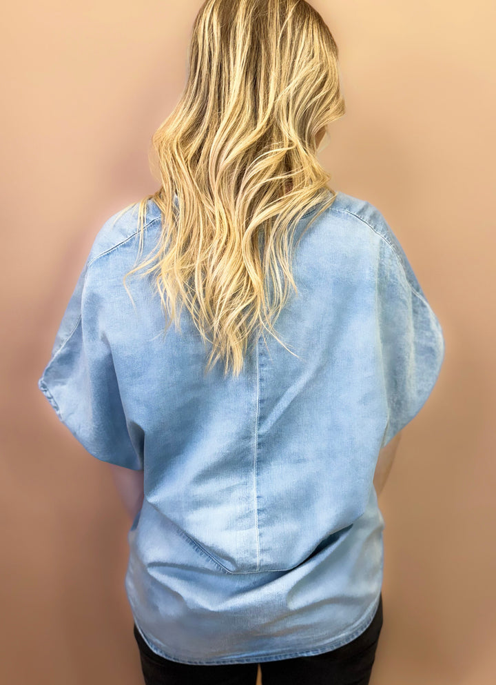 Sariah Denim Top