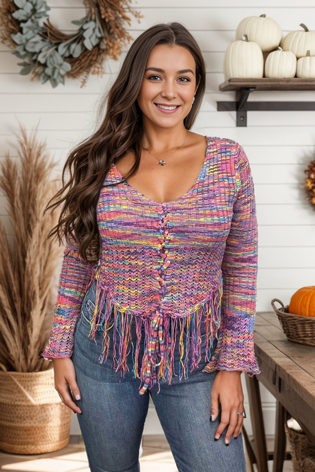 Fringed Beauty - Pullover