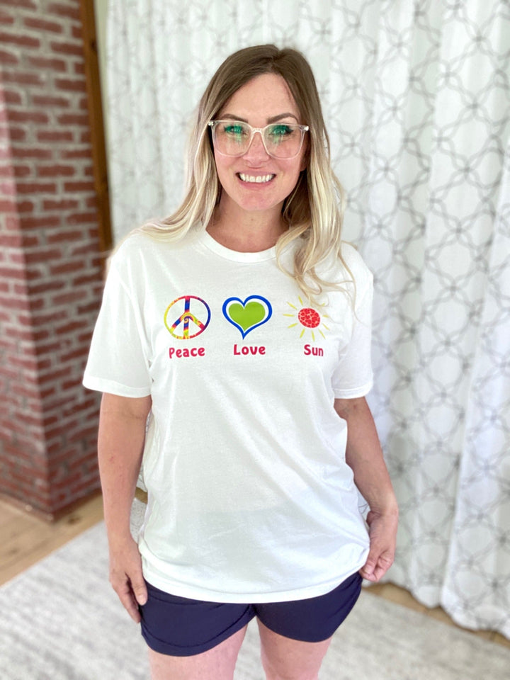 Peace Love & Sun Graphic Tee