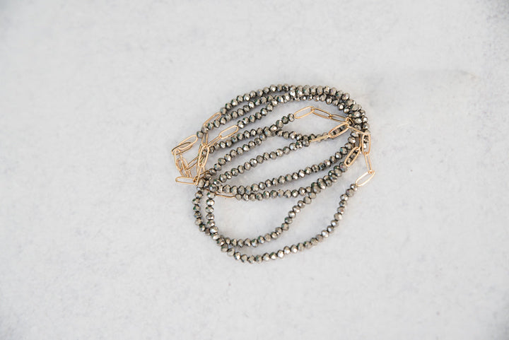 Romantic Style Bracelet in Hematite