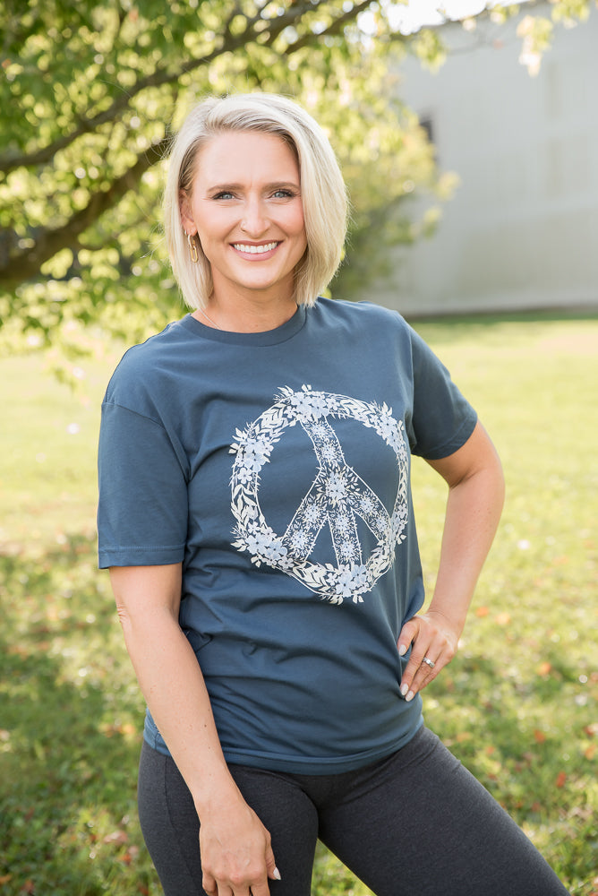 Floral Peace Graphic Tee