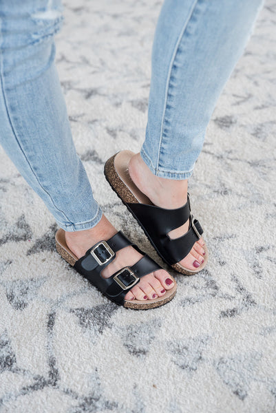 On a Voyage Sandals in Black