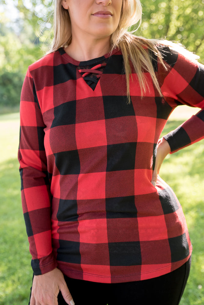 Checkmate Top in Red