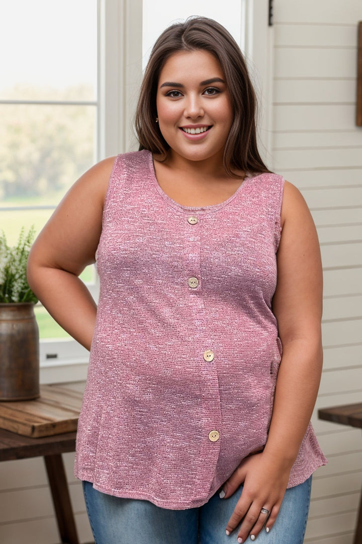 Pink Horizons - Sleeveless Top