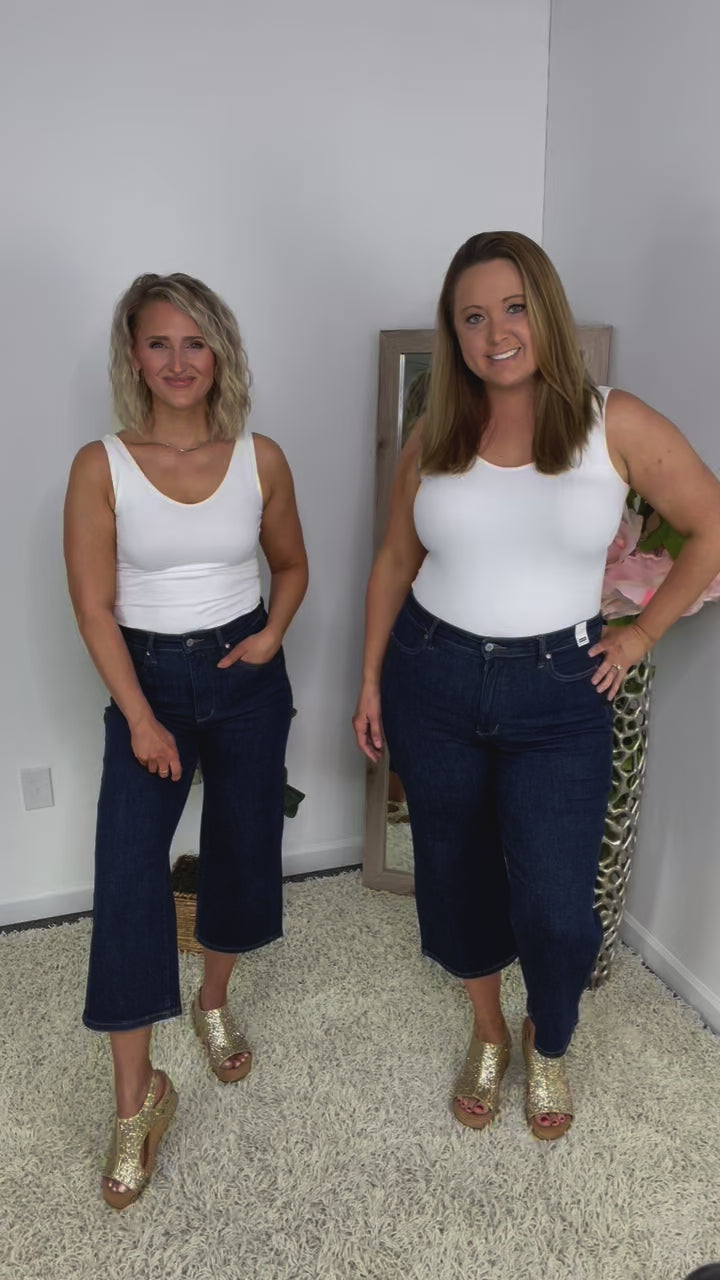 Astounding Tummy Control Cropped Judy Blue Jeans