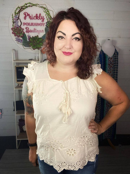 Summer Days Eyelet Top