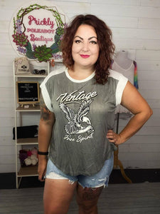 Vintage Free Spirit Short Sleeve Top