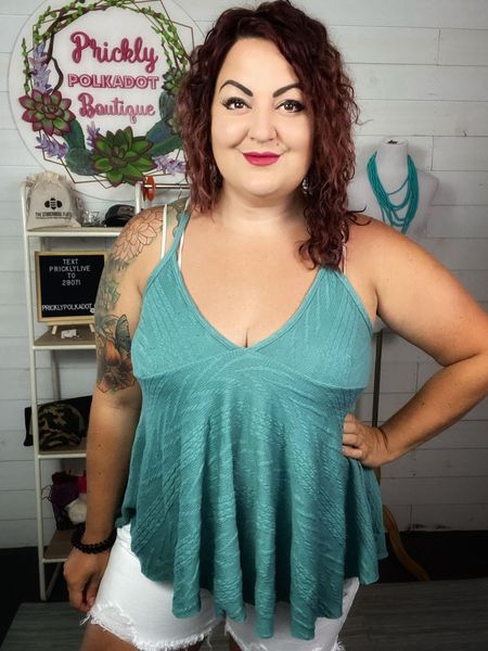 My Teal Empire Sweater Tank