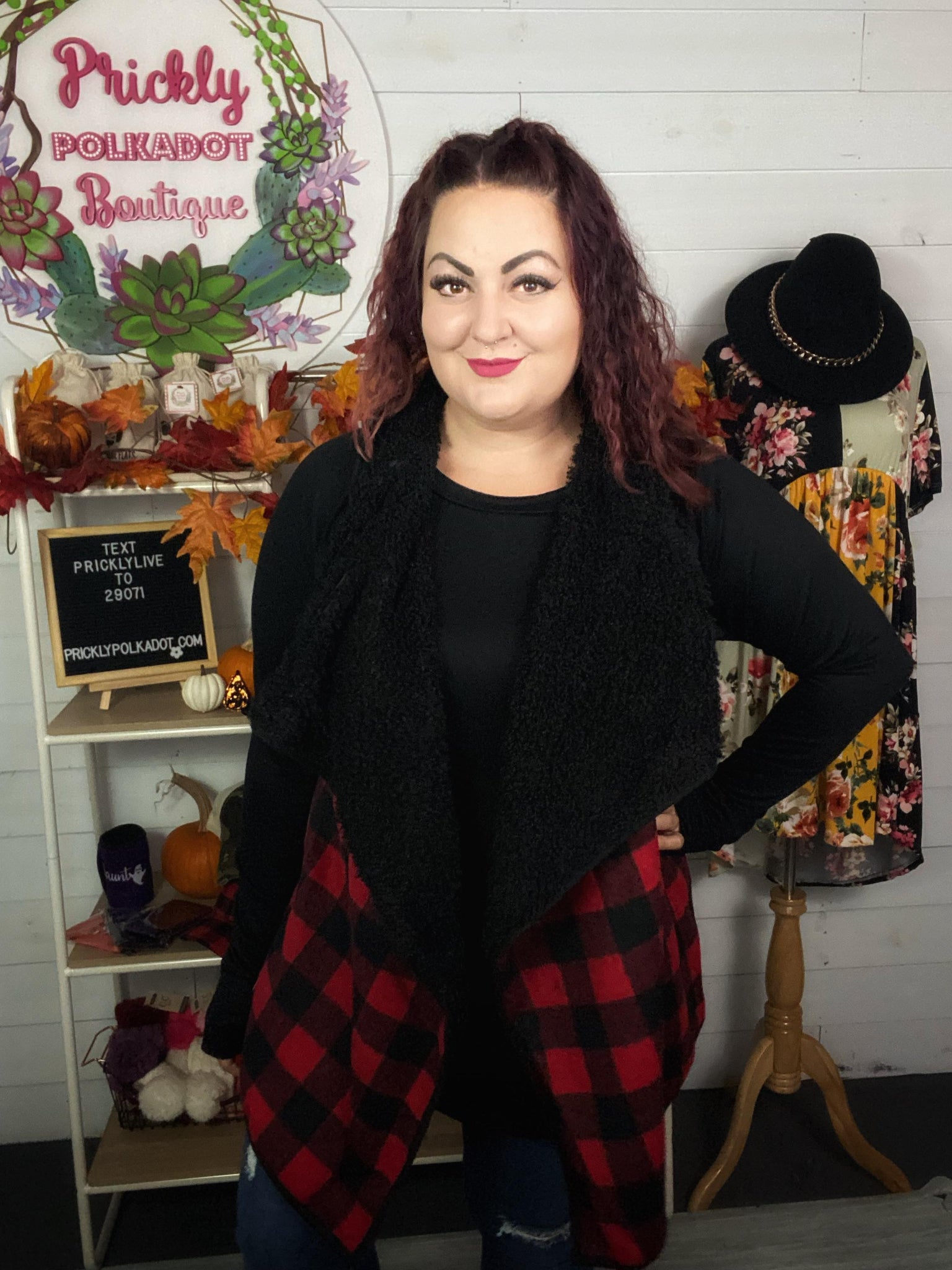 Plaid Forever Fleece Vest