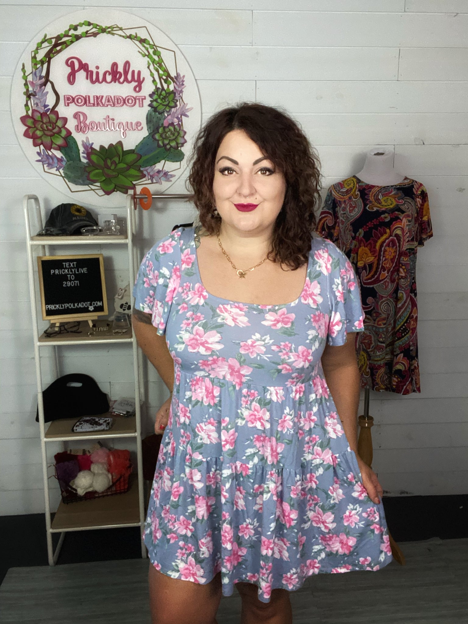 Floral Belle Tiered Swing Dress