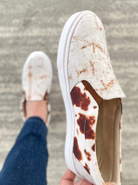 Stylin' Sneakers in Rusted White