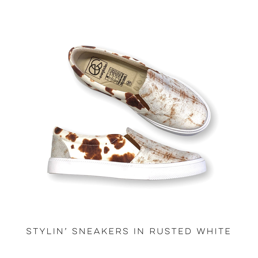 Stylin' Sneakers in Rusted White