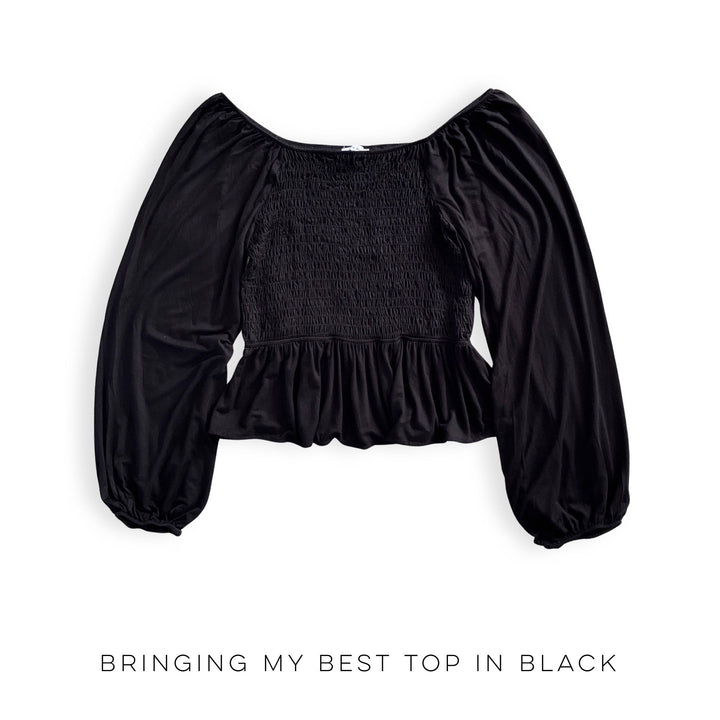 Bringing my Best Top in Black