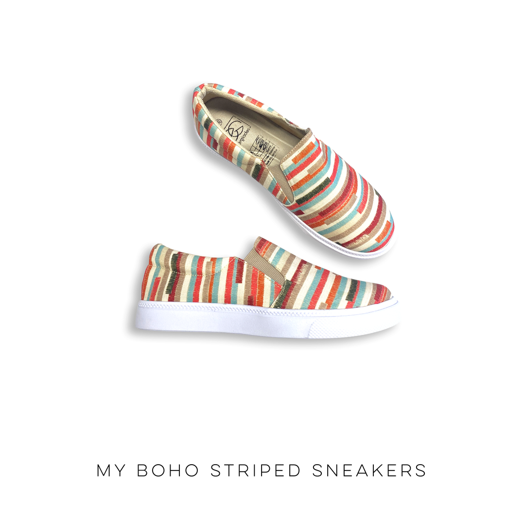 My Boho Striped Sneakers