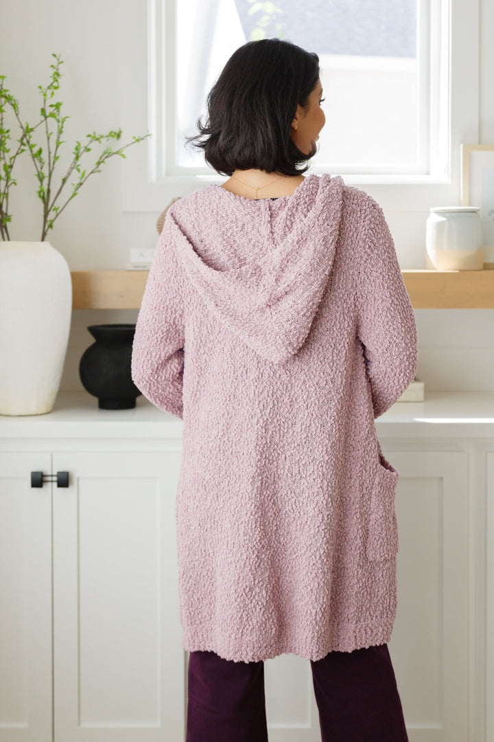 Soft Wisteria Hooded Cardigan