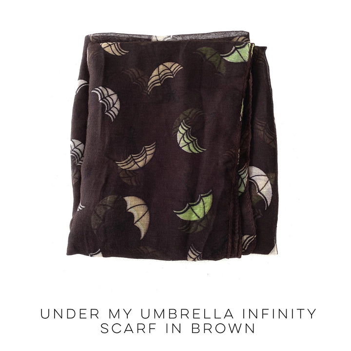 Under My Umbrella Infinity Scarf in Black
